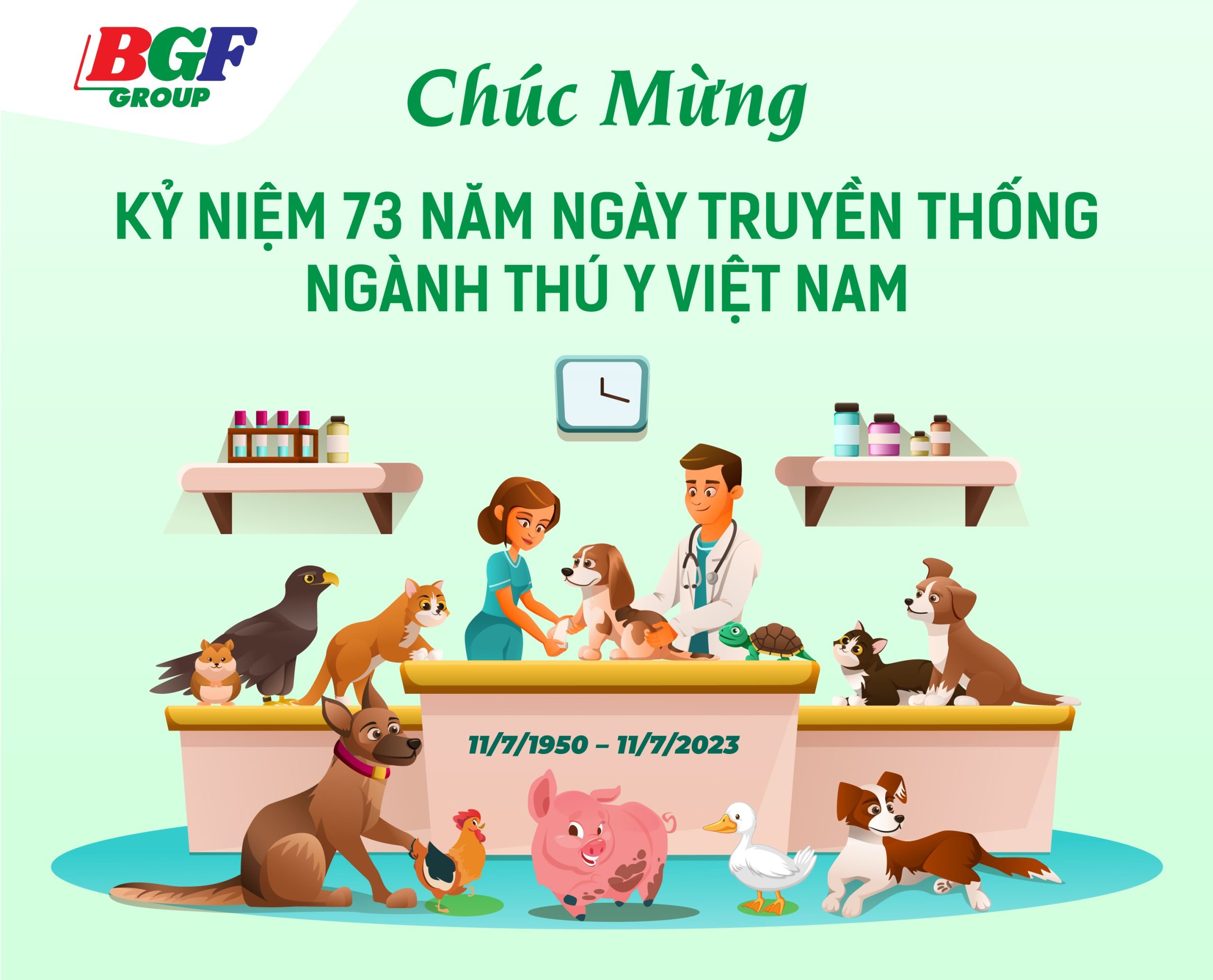 Chúc mừng Ngày Truyền thống Ngành Thú y Việt Nam 11.7.2023